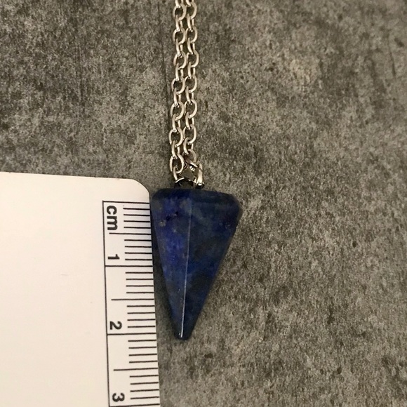 Lapis Lazuli Silver Toned Necklace - Picture 6 of 7